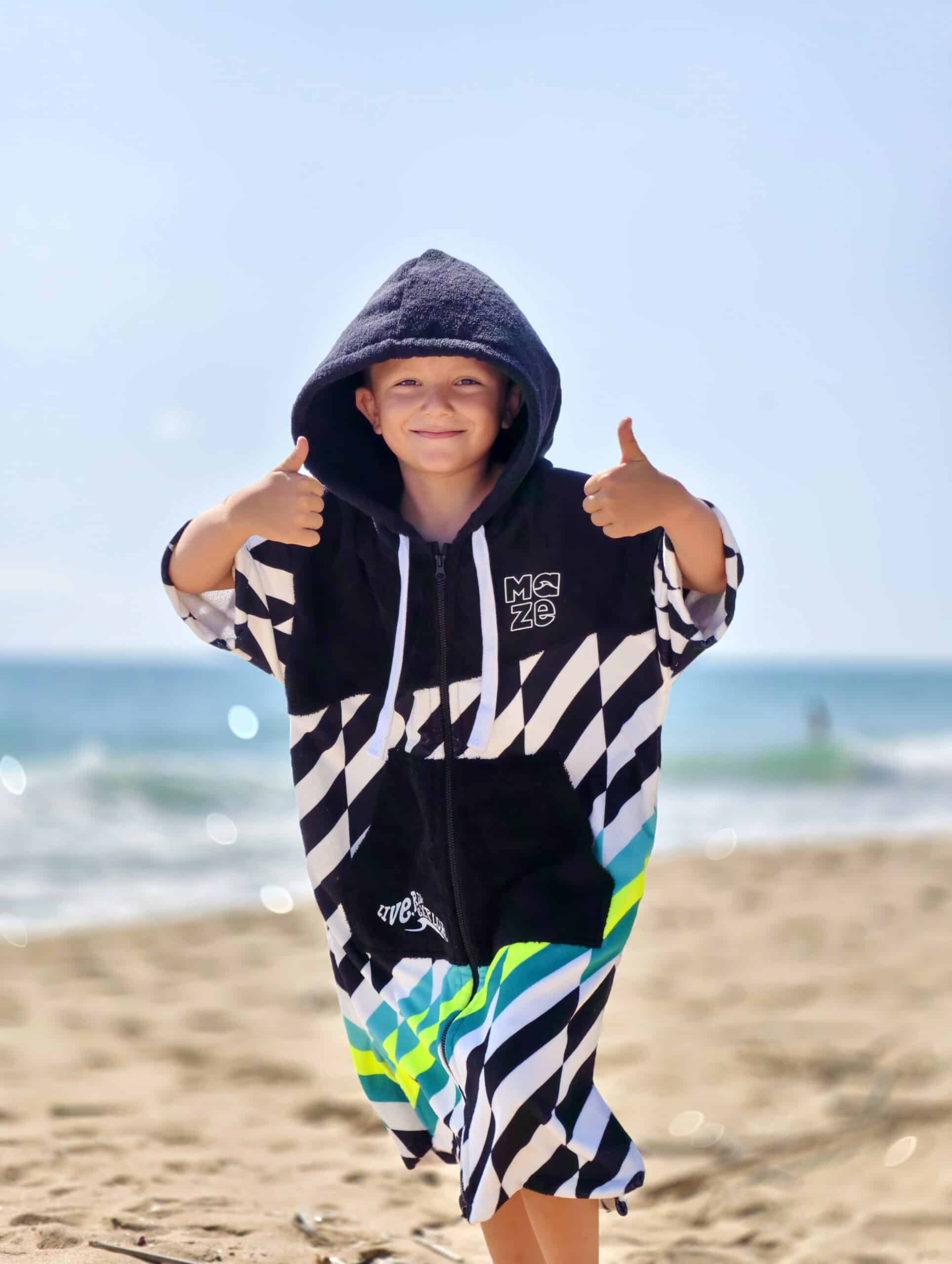 ДЕТСКО ПОНЧО MAZE ZZ LOCAL TEAL ZIP